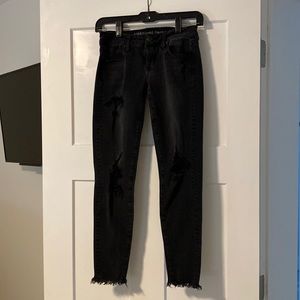 American Eagle black jeans size 0